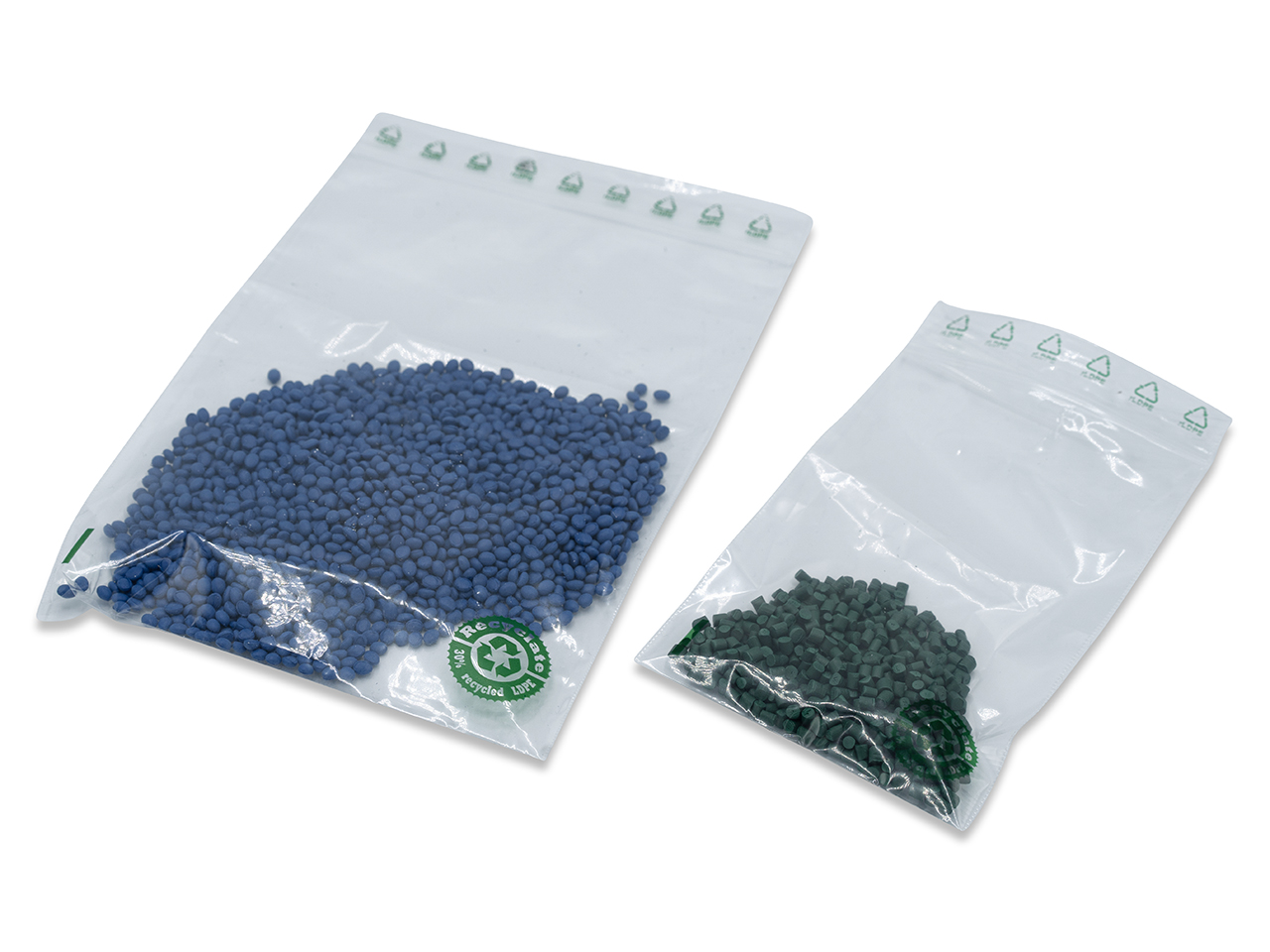 Druckverschlussbeutel Recyclinganteil