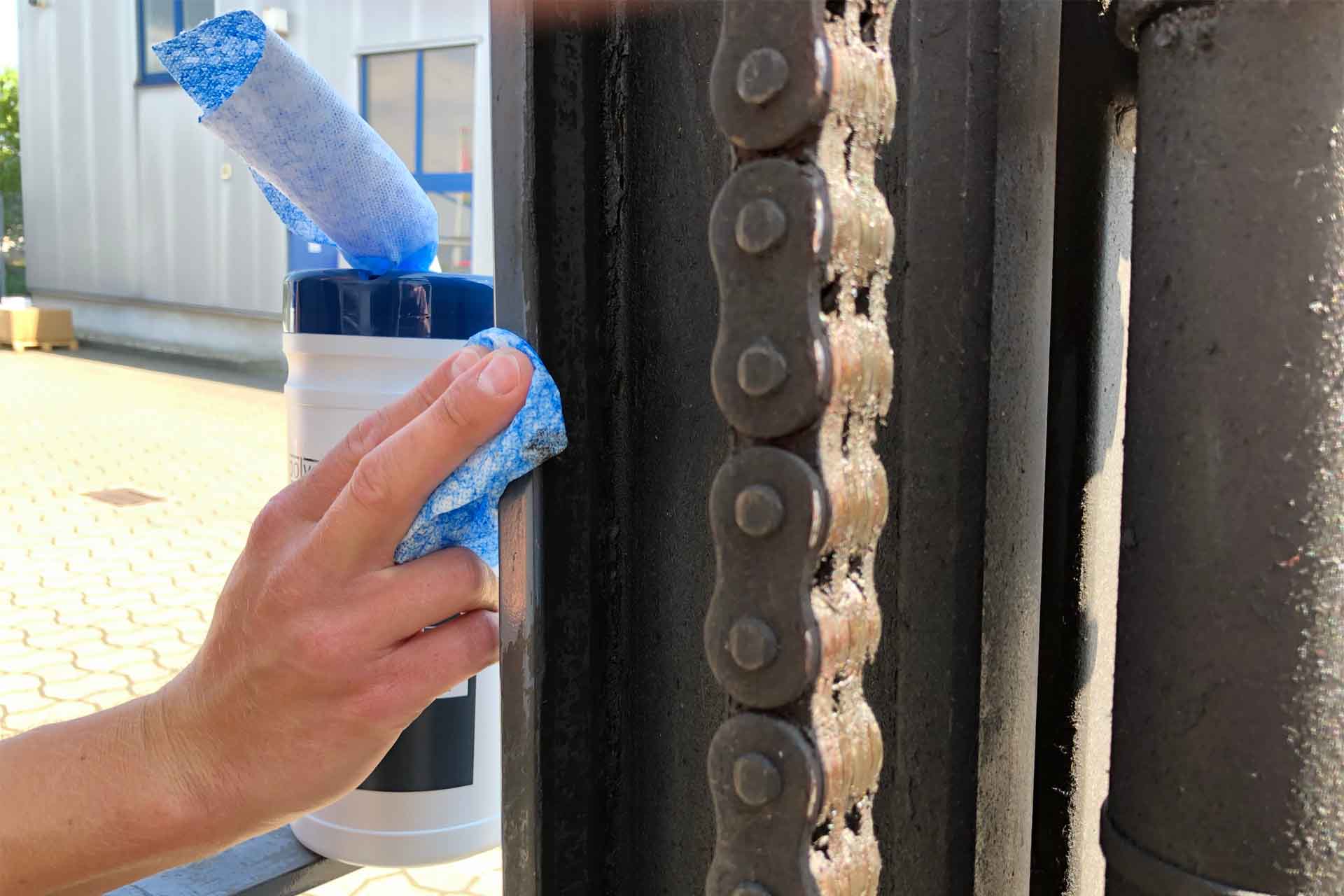 Anwendung Industrie Feuchttücher