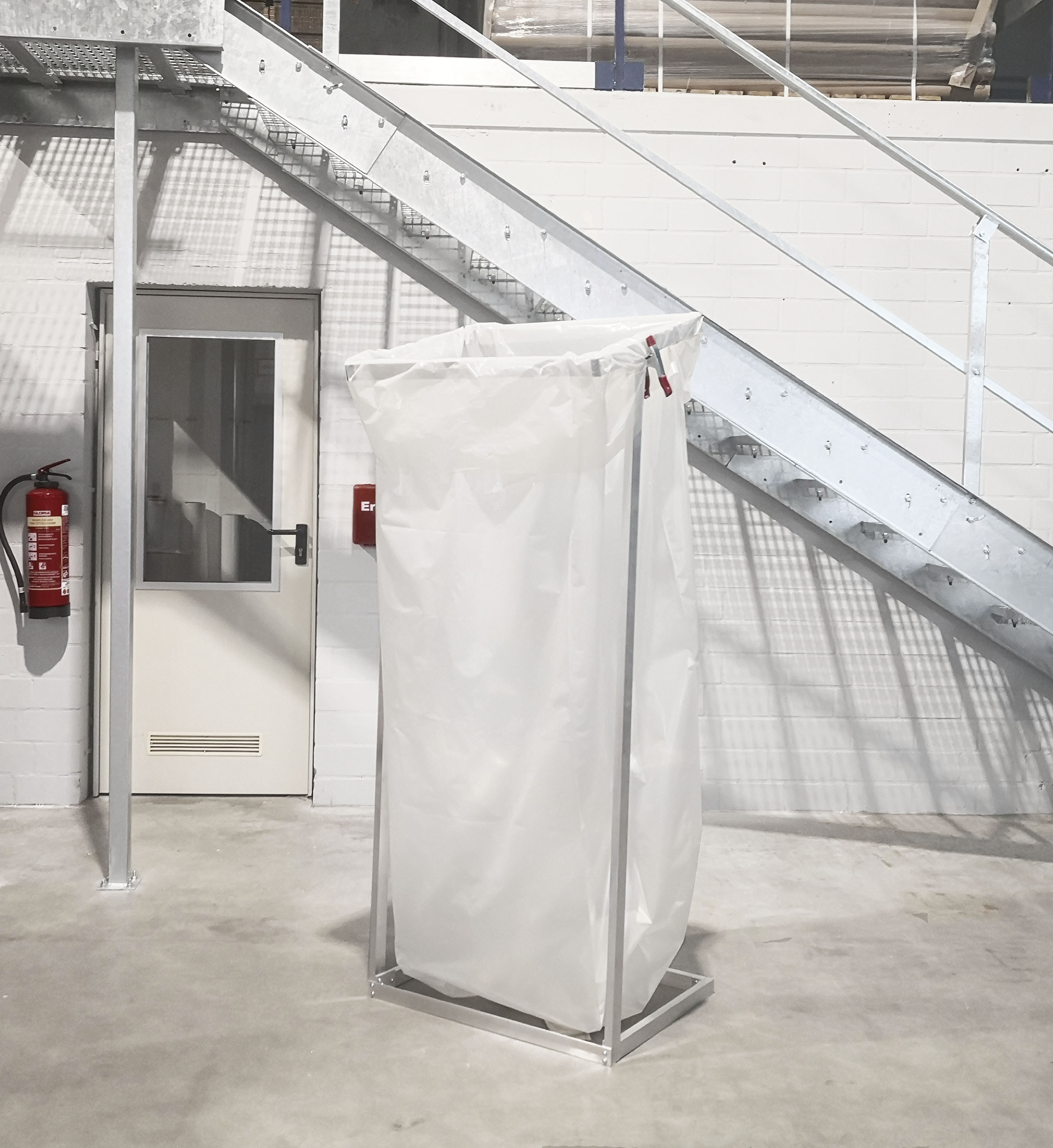 Foliensäcke - 1000 Liter - extra stark (Folienstärke: 100 µm) Müllständer ohne Rollen