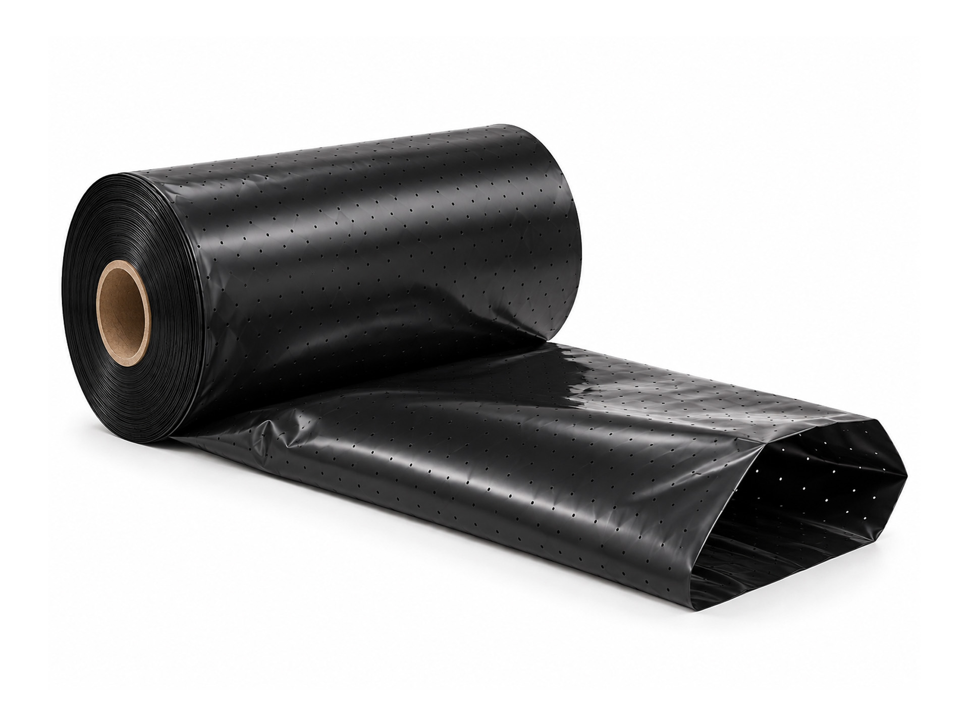 Schlauchfolie UV-stabil mit Nadelung 400 mm x 0,100 mm schwarz Schlauchfolie UV-stabil mit Nadelung 400 mm x 0,100 mm schwarz