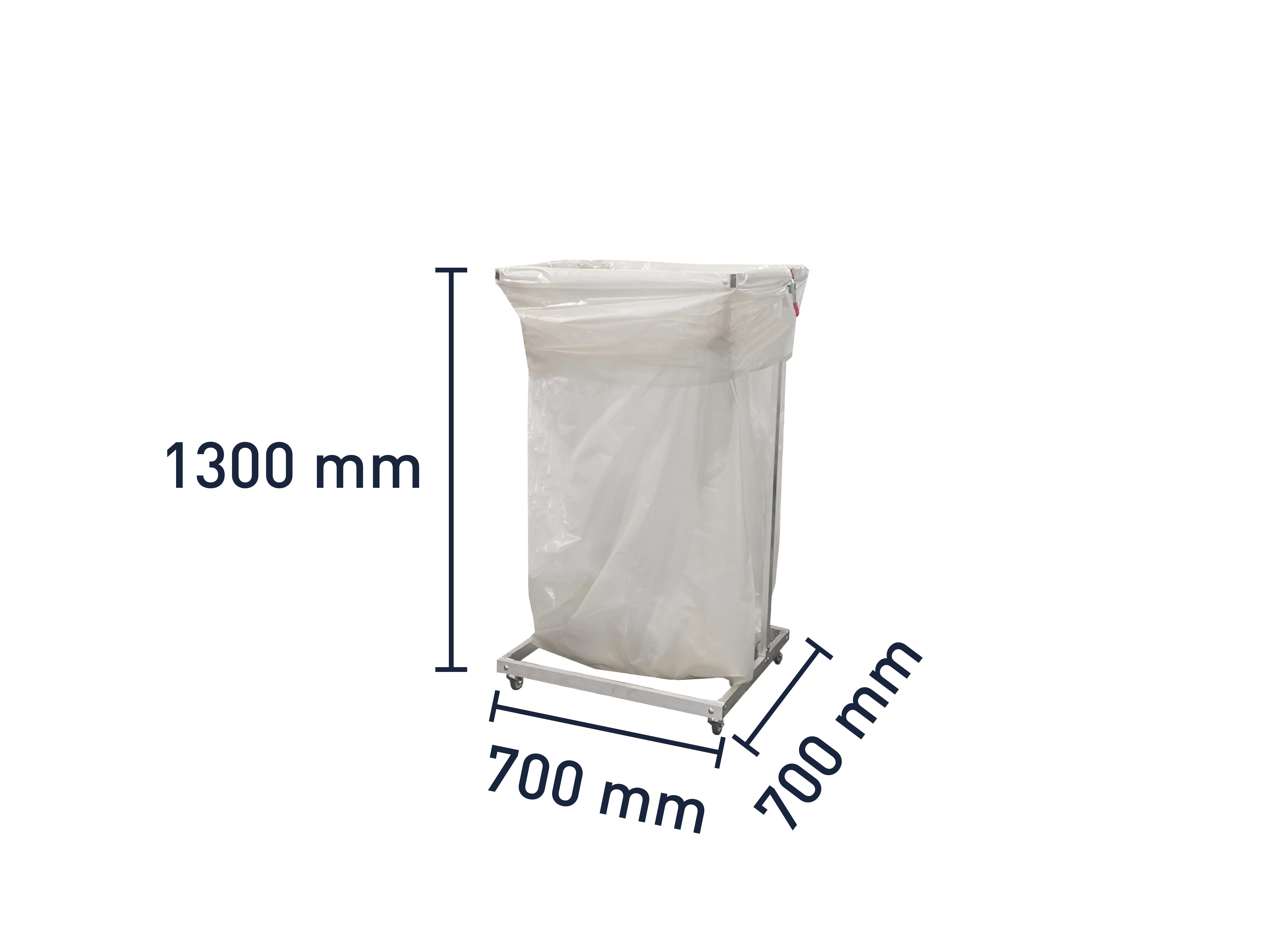 Wertstoffsammler für 500 l - 700 x 700 x 1300 mm - fahrbar