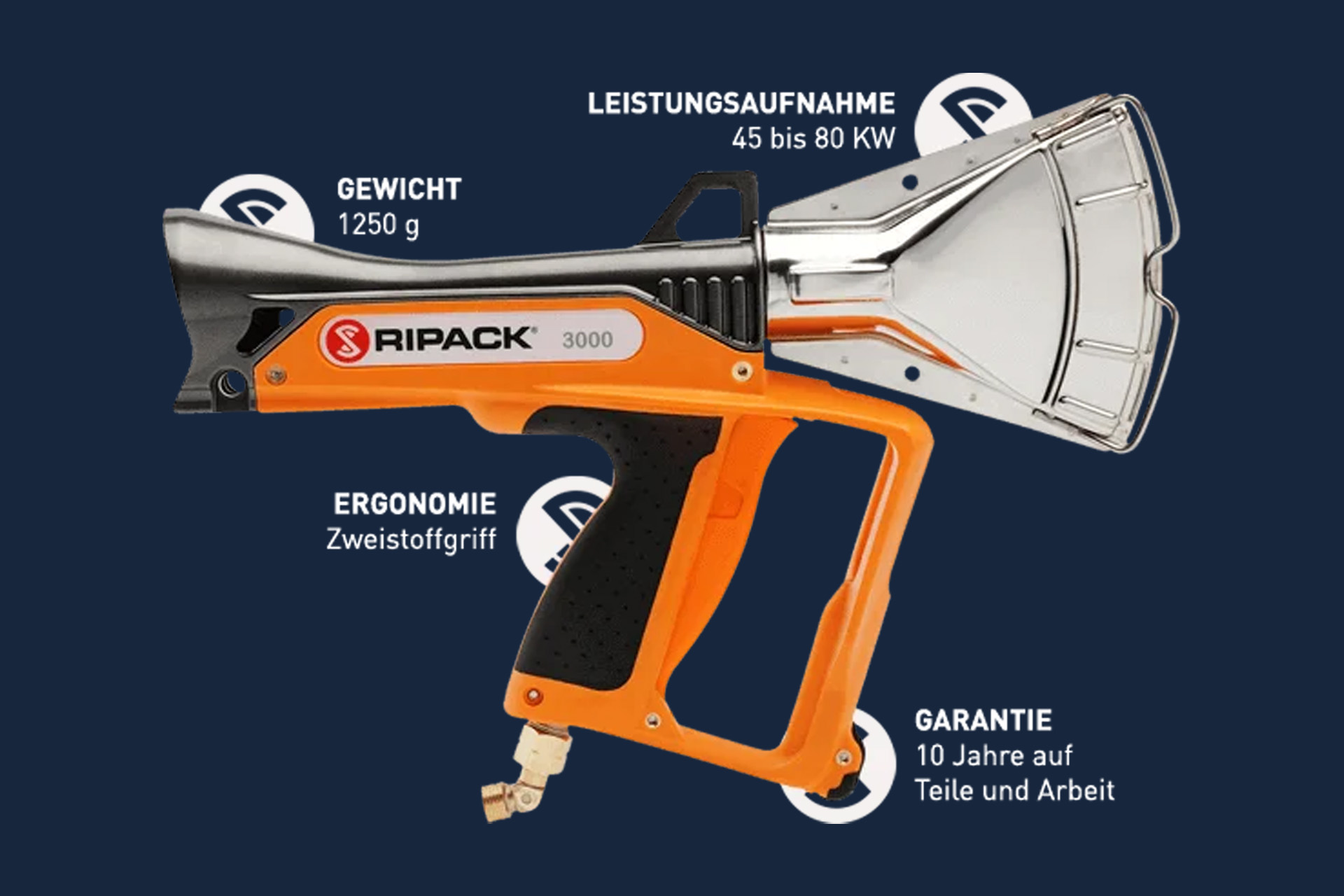 Ripack 3000 - Krimppistool Schrumpfpistole Ripack-3000