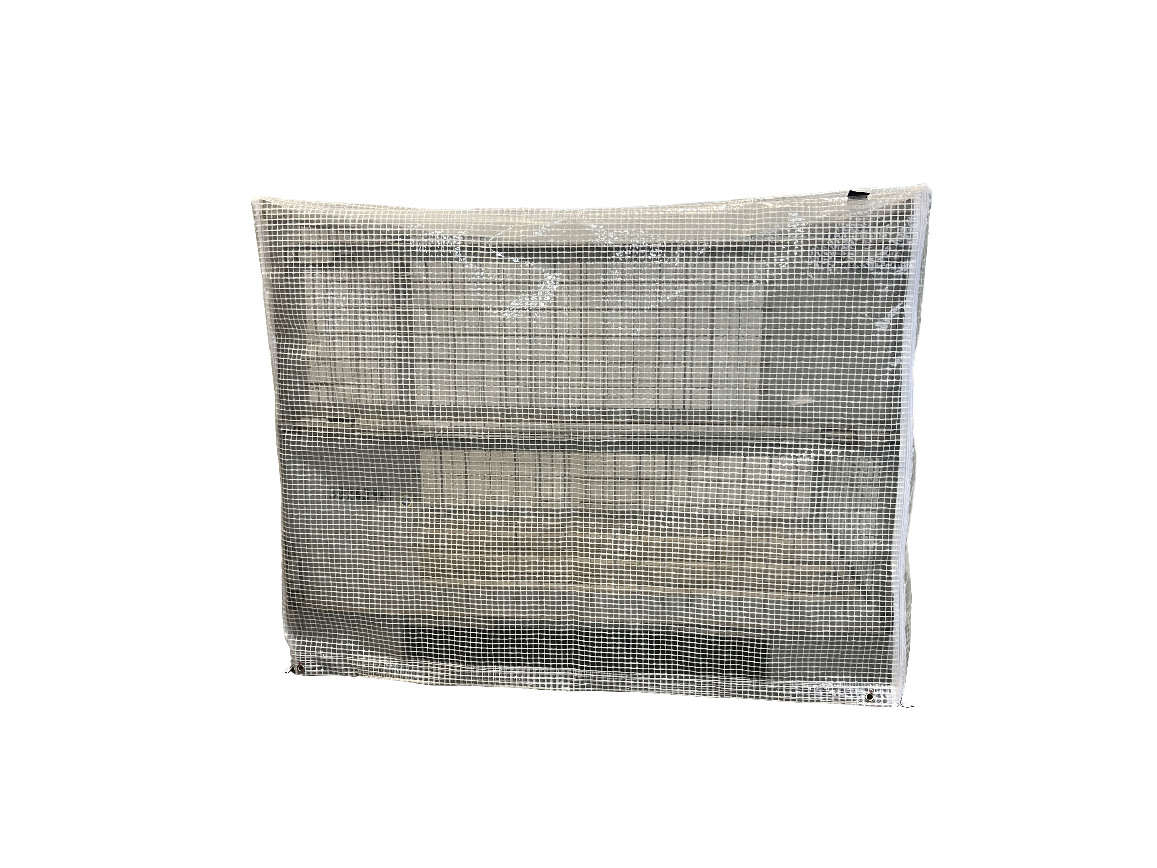 Mehrweg-Abdeckhauben für Gitterboxen - Gitternetzfolie 220 gr./m² - UV-Stabil