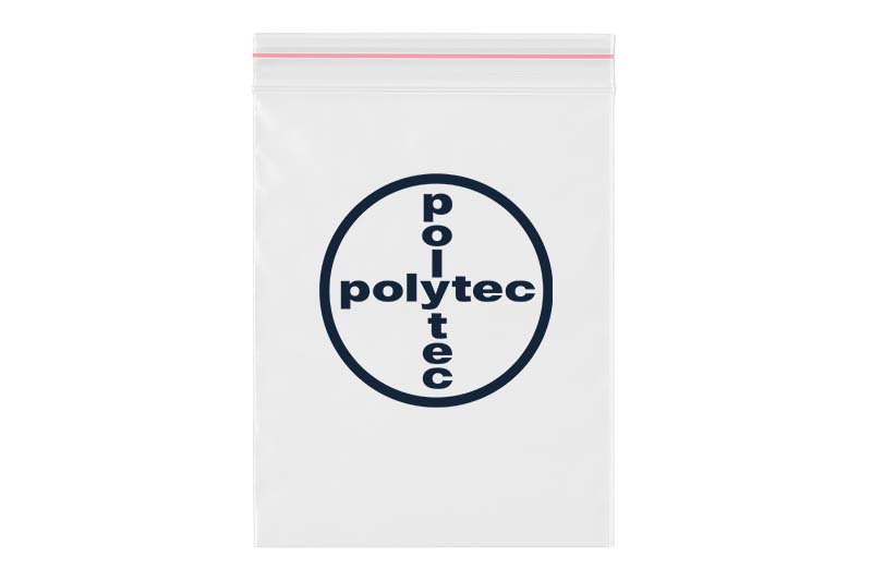 Druksluitzakjes - bedrukt Druckverschlussbeutel bedruckt mit polytec Logo