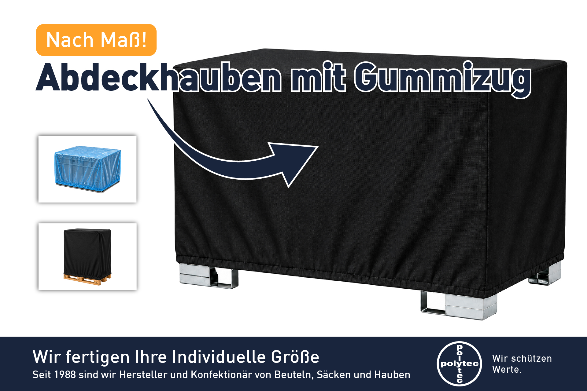 Abdeckhauben mit Gummizug - Auf Anfrage! Abdeckhauben mit Gummizug - Auf Anfrage!