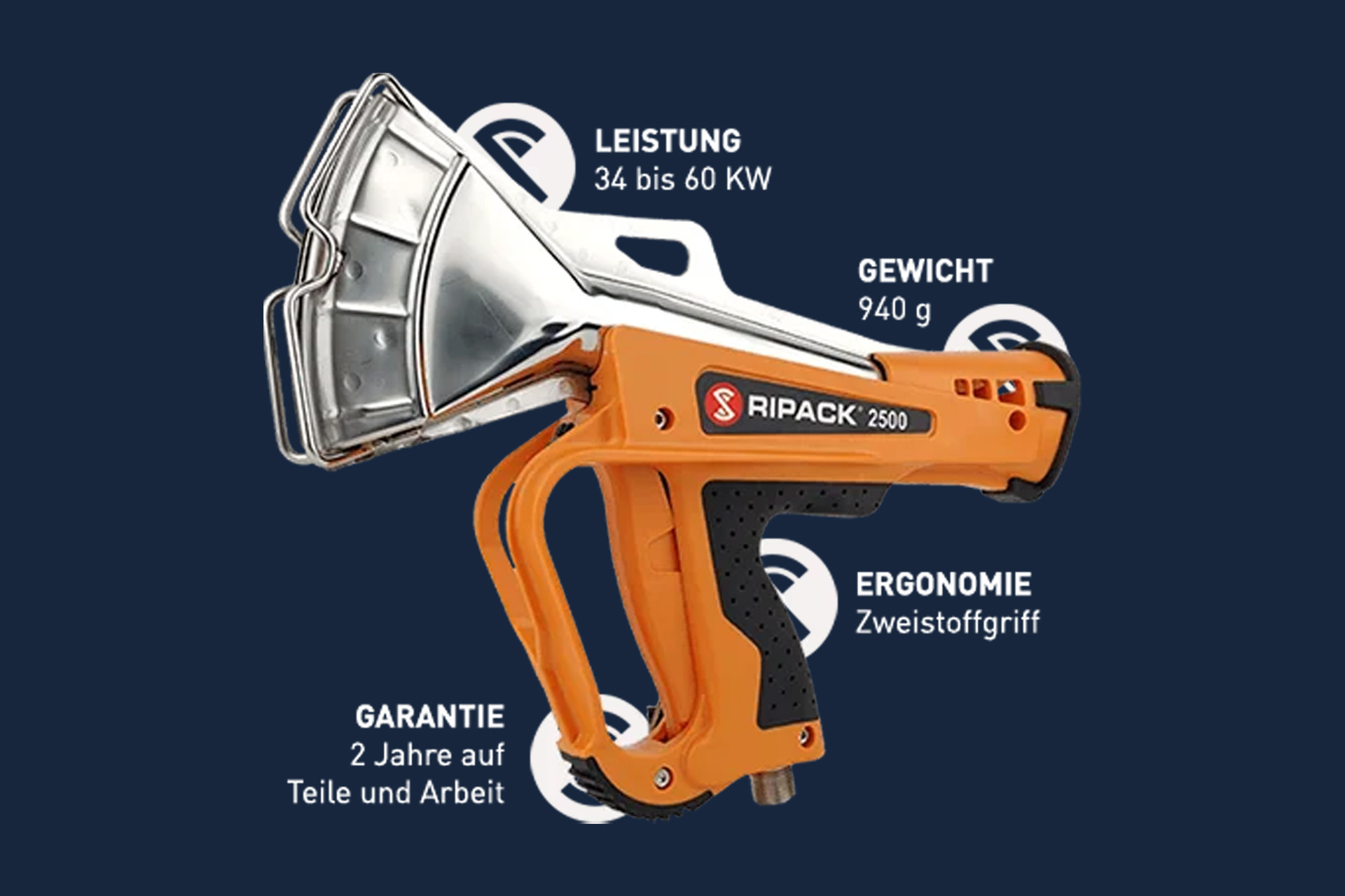 Ripack 3000 - Krimppistool Schrumpfpistole Ripack-2500