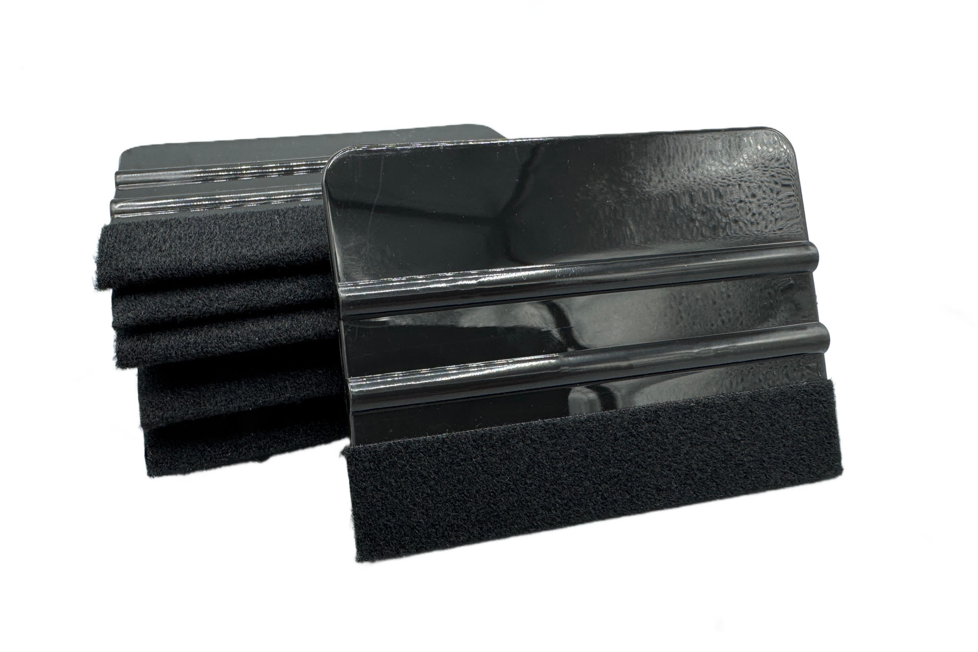 Kunststof rakel met viltrand