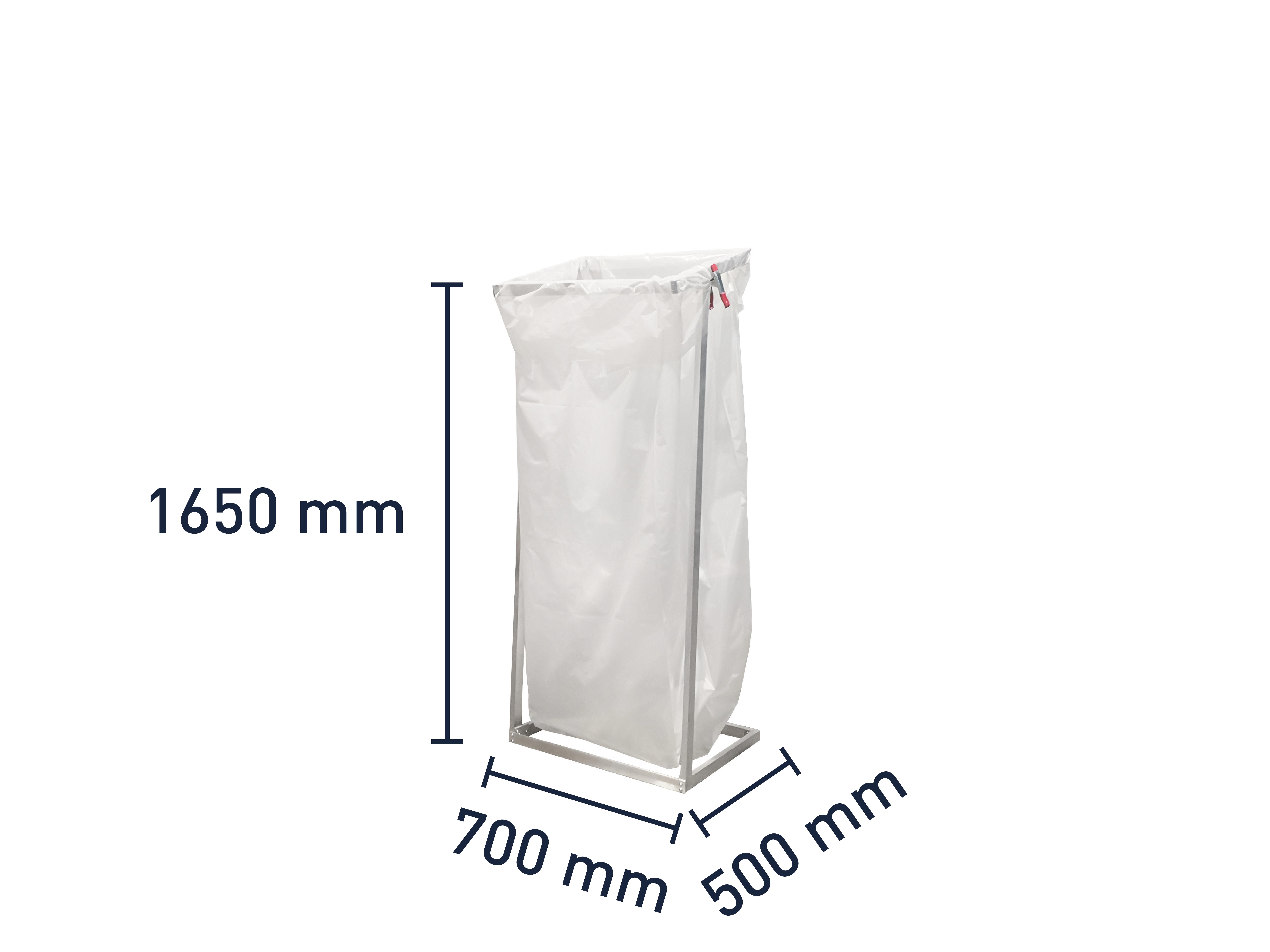 Wertstoffsammler für 1000 l - 700 x 500 x 1650 mm - stationär Wertstoffsammler für 1000 l - 700 x 500 x 1650 mm - stationär