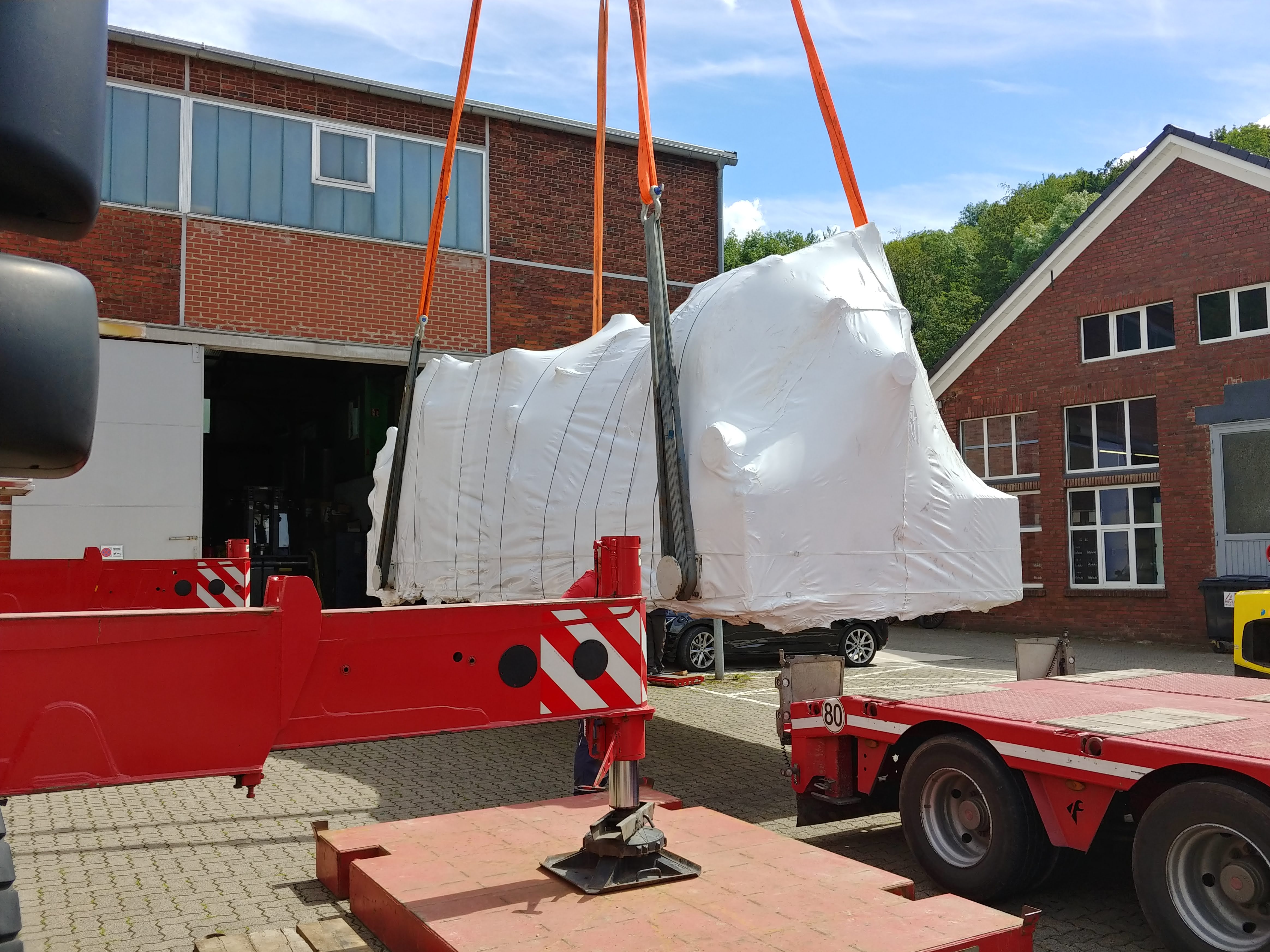 Abdeckhauben für Blockkraftheizwerke